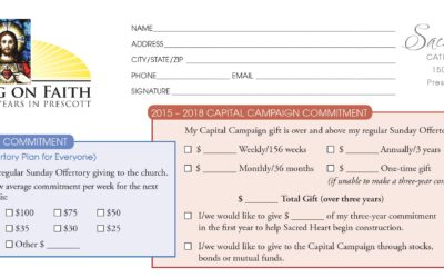 Church Capital Campaign Pledge Card Samples