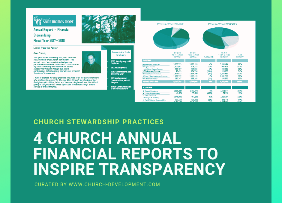 4 Catholic Church Annual Reports to Copy this Year
