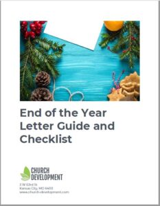 Church End of Year Christmas Appeal guide Checklist 