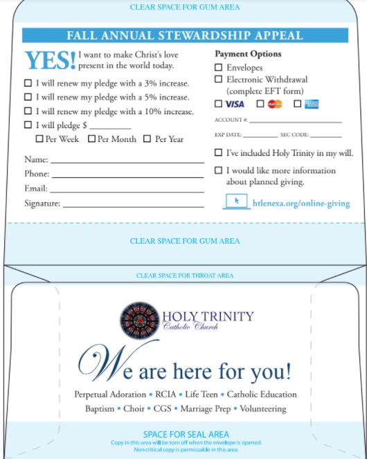 Holy Trinity Church Pledge Card